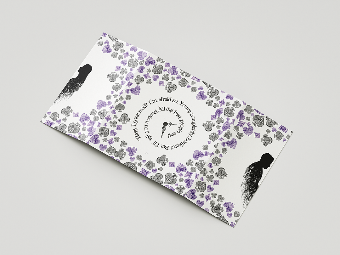 Faire-part de mariage Alice au pays des merveille Faire-part de mariage Alice au pays des merveille
